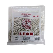 Ligas de Hule León Blancas No.18 80g