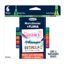 Marcatextos con Bolígrafo Crayola Subraya y Detalla 6 piezas