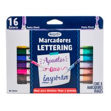 Marcadores Doble Punta Crayola Lettering 8 piezas