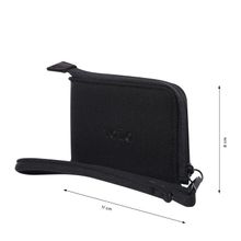 Billetera Para Mujer Metallic Pequeña Negra