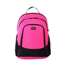 Mochila Mujer Kuat L Escolar Rosado Y Negro
