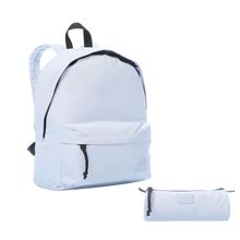 Mochila Escolar Pack X 2 + Lapicera Kalex Azul