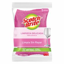 Fibra Esponja 3M Scotch Brite Cero Rayas Rosa
