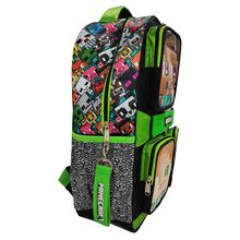 Mochila Ruz Minecraft Steve Alex y Creeper