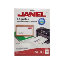 Etiqueta Adhesiva Laser Janel 51x102mm 250 piezas