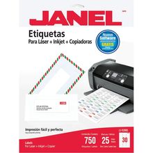 Etiqueta Adhesiva Laser Janel 25x67mm 750 piezas