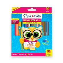 Lápices de Colores Paper Mate Unipunta y Doble Punta 24 piezas