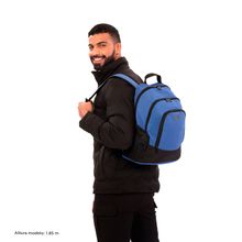 Mochila Hombre Kuat L Escolar Azul Y Negro