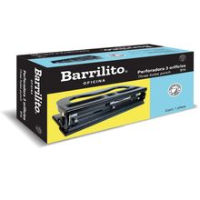 Perforadora Barrilito Uso Rudo Negra 3 Orificios