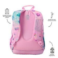 Mochila Totto Acuarela Glitter Shiny Heart