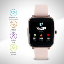 Smartwatch Compatible con iOS y Android IP68 W95 Rosa