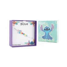 Pulsera Esmaltada Disney Stitch Ohana Plateada