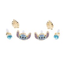 Aretes Esmaltados Disney Stitch Dorados