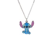 Set de Aretes y Collar Disney Stitch Flor Roja
