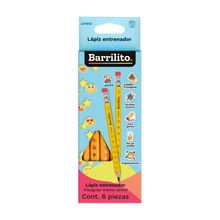 Lápices Entrenadores Barrilito Triangulares 6 piezas