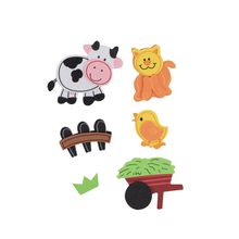Stickers de Foamy Barrilito Granja 10 piezas