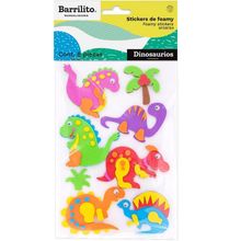 Stickers de Foamy Barrilito Dinosaurios 8 piezas