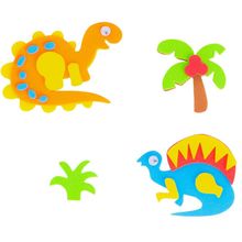 Stickers de Foamy Barrilito Dinosaurios 8 piezas