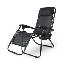 Silla Plegable Hikeo Antigravity Reclinable Negra