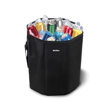 Hielera Térmica con Asiento Hikeo Plegable Negra 20 litros