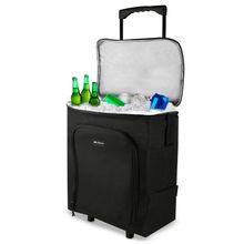 Hielera Térmica con Ruedas Hikeo Negra 25 litros