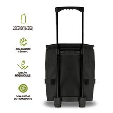 Hielera Térmica con Ruedas Hikeo Negra 25 litros
