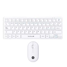 Teclado y Mouse Inalámbricos Techzone Young Pop Blanco