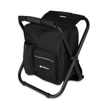 Banco Plegable con Hielera Tipo Mochila Hikeo Negro 13 litros