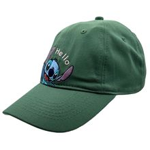 Gorra Disney Stitch Hola Verde