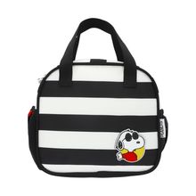 Lonchera Yadatex Peanuts Snoopy Rayas Blanco y Negro