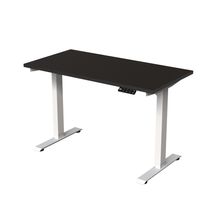 Escritorio de Altura Ajustable Randu Eléctrico Estándar Blanco y Negro