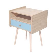 Buró Cabin Estilo Vintage con Cajón Azul