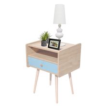Buró Cabin Estilo Vintage con Cajón Azul