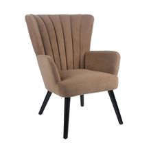 Sillón Individual Azalia Terciopelo Café