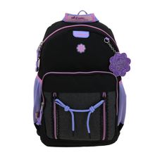 Mochila Chenson Happy Girl Tarlait Grande Negra Morada