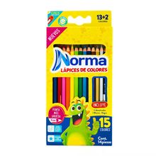 Lapices de Colores Norma Redondos 15 piezas