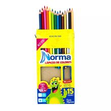 Lapices de Colores Norma Redondos 15 piezas