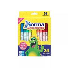 Plumones Lavables Norma Super Punta 24 piezas