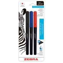 Bolígrafos Zebra Tri Grip Básicos Punto Mediano 3 piezas