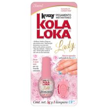 Pegamento para uñas Kola Loka Lady 5 gr con Mini Lámpara de Secado