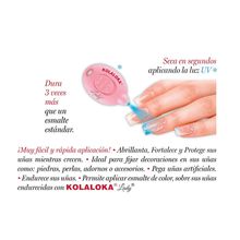 Pegamento para uñas Kola Loka Lady 5 gr con Mini Lámpara de Secado