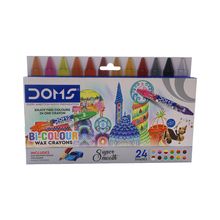 Crayones Doms Bicolor 12 piezas