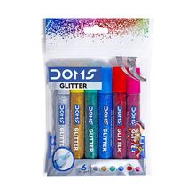 Diamantina Doms Glitter 6 tubos 10ml c/u