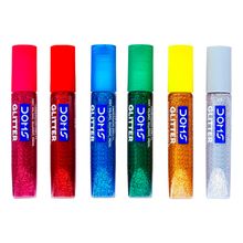 Diamantina Doms Glitter 6 tubos 10ml c/u