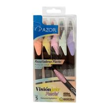 Marcatextos Azor Vision Junior Pastel 5 piezas