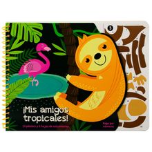 Pega por Números. Mis Amigos Tropicales