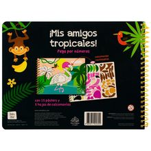 Pega por Números. Mis Amigos Tropicales
