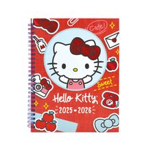 Agenda Escolar 2025-2026 Danpex Hello Kitty Roja