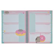 Agenda Escolar 2025-2026 Danpex Pusheen Azul