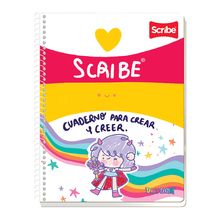 Cuaderno Profesional Cuadro Grande Scribe Super Girl 90 hojas